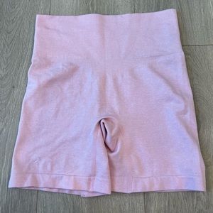 Baby pink biker shorts